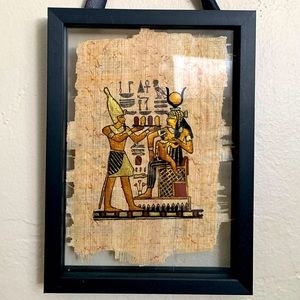 4 x 6 Framed Egyptian Papayrus